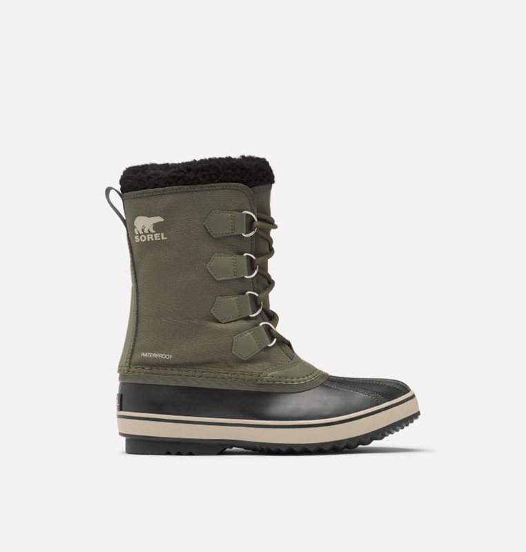 Mens Snow Boots Deep Green/Black - Sorel 1964 Pac™ Nylon - 045-YLEUCV